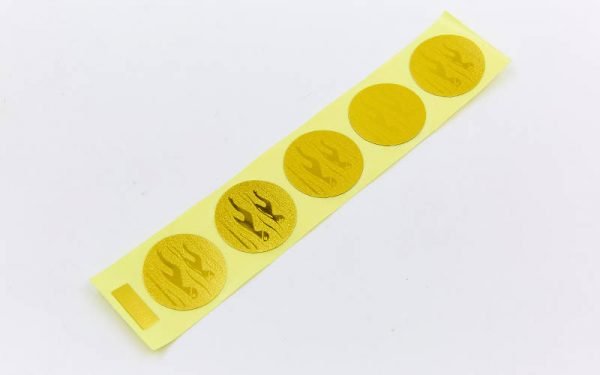 Наклейка (жетон) на медаль, кубок d-2,5см Плавание (1,2,3 место, 1уп.-120шт, цена за 1шт) - Цвет Золотой