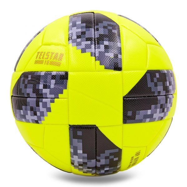 Мяч для футзала №4 Клееный-PVC WORLD CUP 2018 (желтый-серый) Дубл