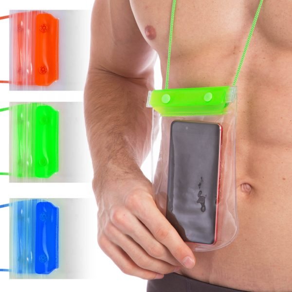 Чехол-кошелек на шею водонепроницаемый (полиэстер, на шею, цвета в ассортименте) - Цвет Салатовый