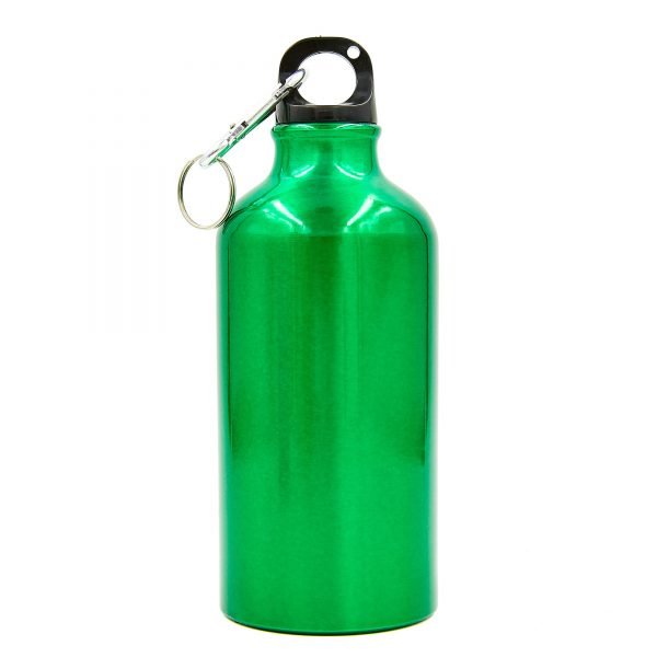 Бутылка для воды алюминивая с карабином SP-Planeta 500 мл (цвета в ассортименте) - Цвет Зеленый