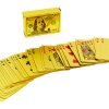 Игральные карты золотые GOLD 100 DOLLAR (колода в 54 листа, толщина-0,28мм)
