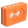Блок для йоги (кирпич для йоги) с отверстием Record (EVA, р-р 23х15х7,5см, цвета в ассортименте) - Цвет Оранжевый