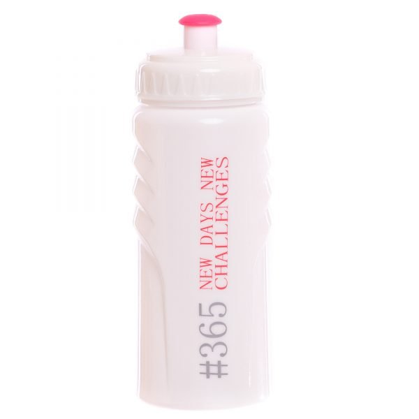 Бутылка для воды спортивная SP-Planeta 365 NEW DAYS 500 мл (PE, силикон, цвета в ассортименте) - Цвет Белый