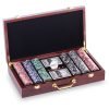 Набор для покера в MDF чемодане LAS VEGAS на 300 фишек с номиналом (р-р 41х22х8,5см)