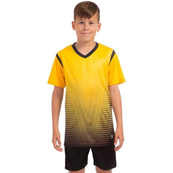 Футбольная форма подростковая SP-Sport Brill (PL, р-р (24-30) 120-150см, цвета в ассортименте) - Желтый-черный-24, рост 120