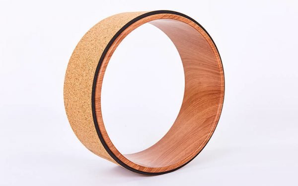 Колесо-кольцо для йоги пробковое Record Fit Wheel Yoga (пробковое дерево, р-р 33х13см, рыжий)