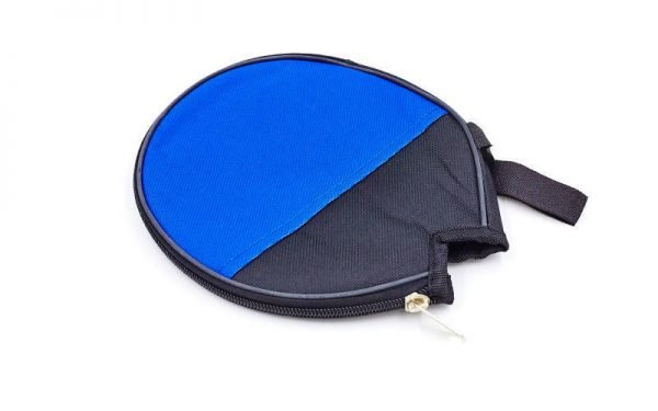 Чехол на ракетку для настольного тенниса 1/2 RECORD (полиэстер, синий-черный, р-р 17х18см)
